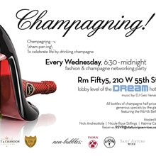 Champagning: Every Wednesdays